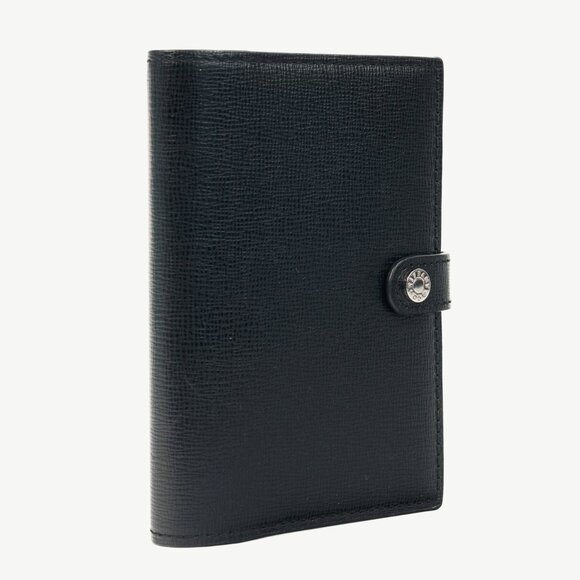 Tiffany & Co. Black Grained-Leather Snap-Closure Passport Cover - Picture 3 of 8